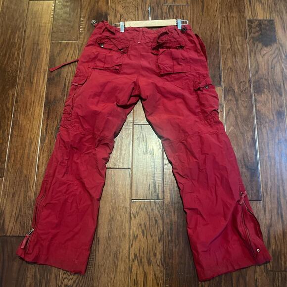 Red Gap Cargo Utility Style zip festival style pants Medium - Picture 1 of 7
